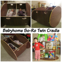 US Japan Fam loves the Babyhome So-Ro Twin Cradle