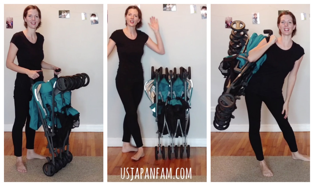 how to fold joovy double stroller 