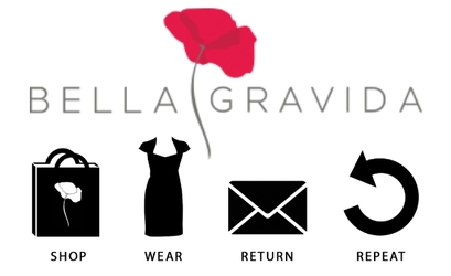 Rent your maternity clothes through Bella Gravida!