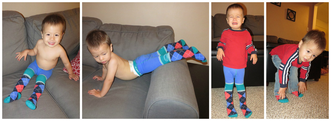 US-Japan Fam review of Crawling Crew gender neutral baby and toddler tights