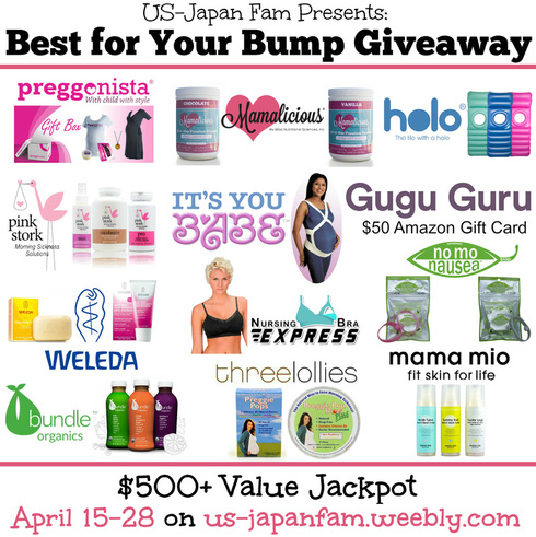 US-Japan Fam's $500 Value Best for Your Bump Giveaway