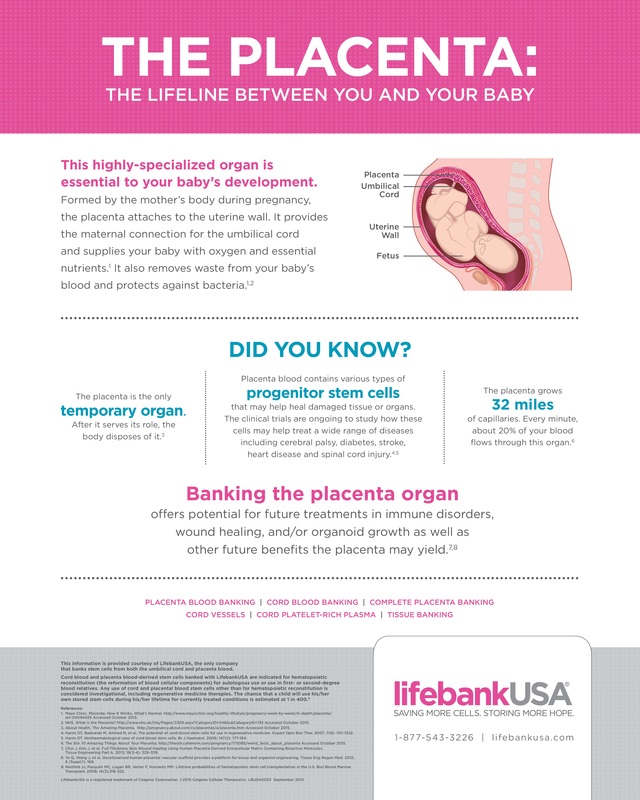 Cord blood, placenta blood, and placenta tissue banking with LifebankUSA