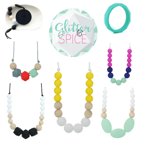 US-Japan Fam loves Glitter & Spice's teething jewelry!