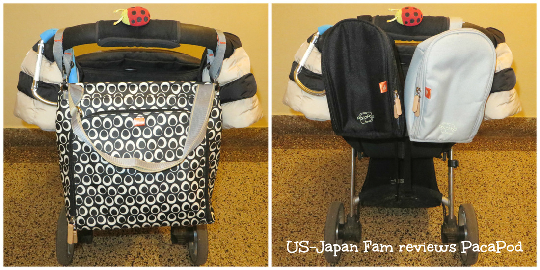US-Japan Fam review's PacaPod's Jura 3-in-1 diaper bag.