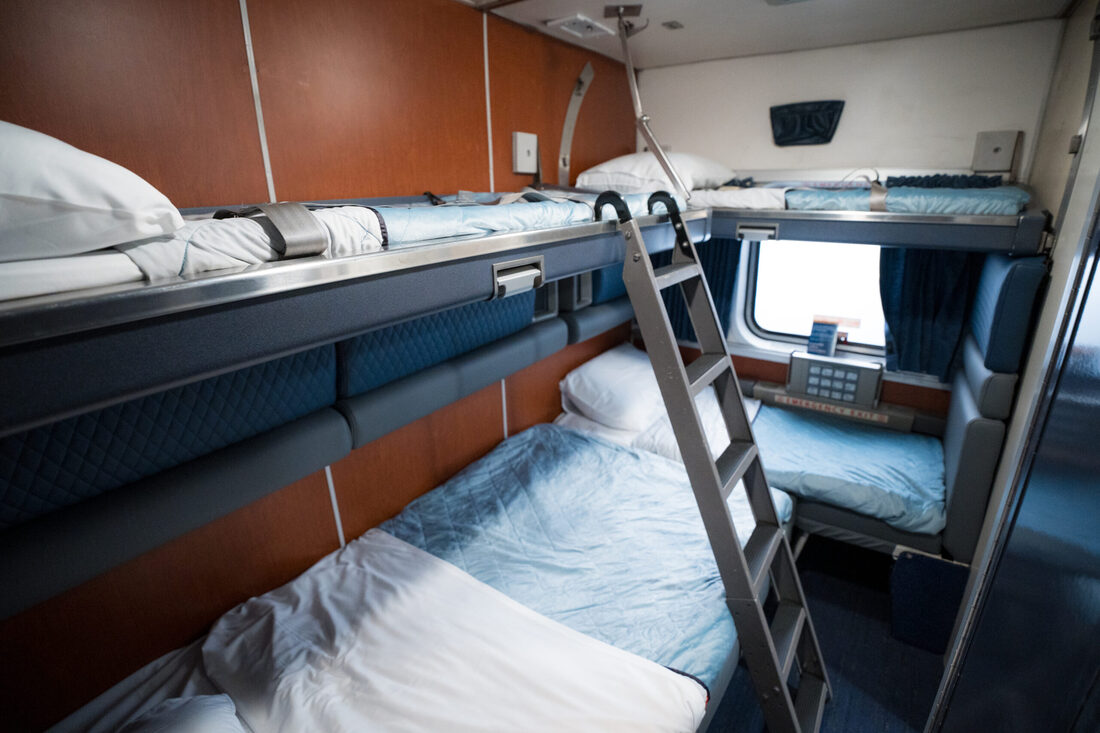 US Japan Fam Epic Traincations and Coastal & River Cruises - Amtrak Sleeper Car