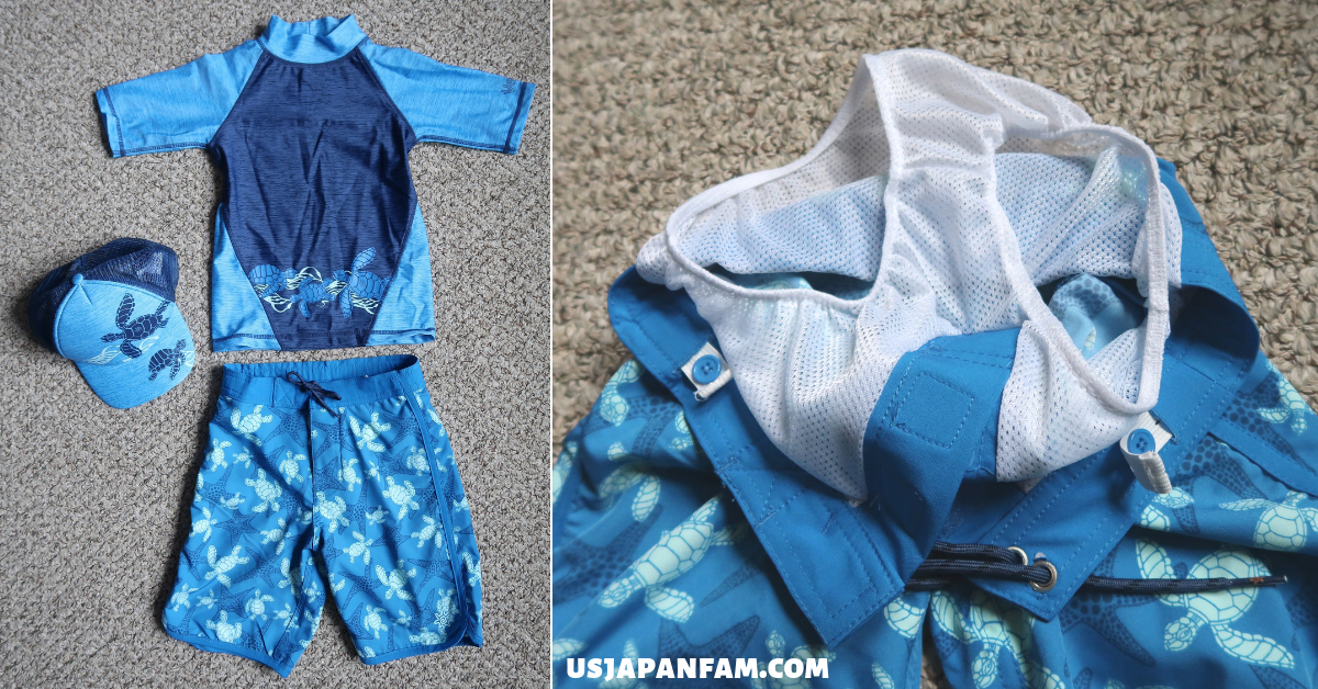 US Japan Fam's review & giveaway of UV Skinz UPF 50+ Swimwear for Kids