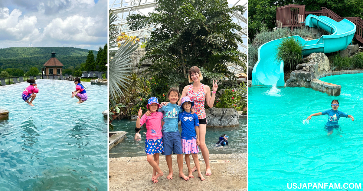 Crystal Springs for your Summer 2023 Family Vacation - US Japan Fam Review - indoor and outdoor pools