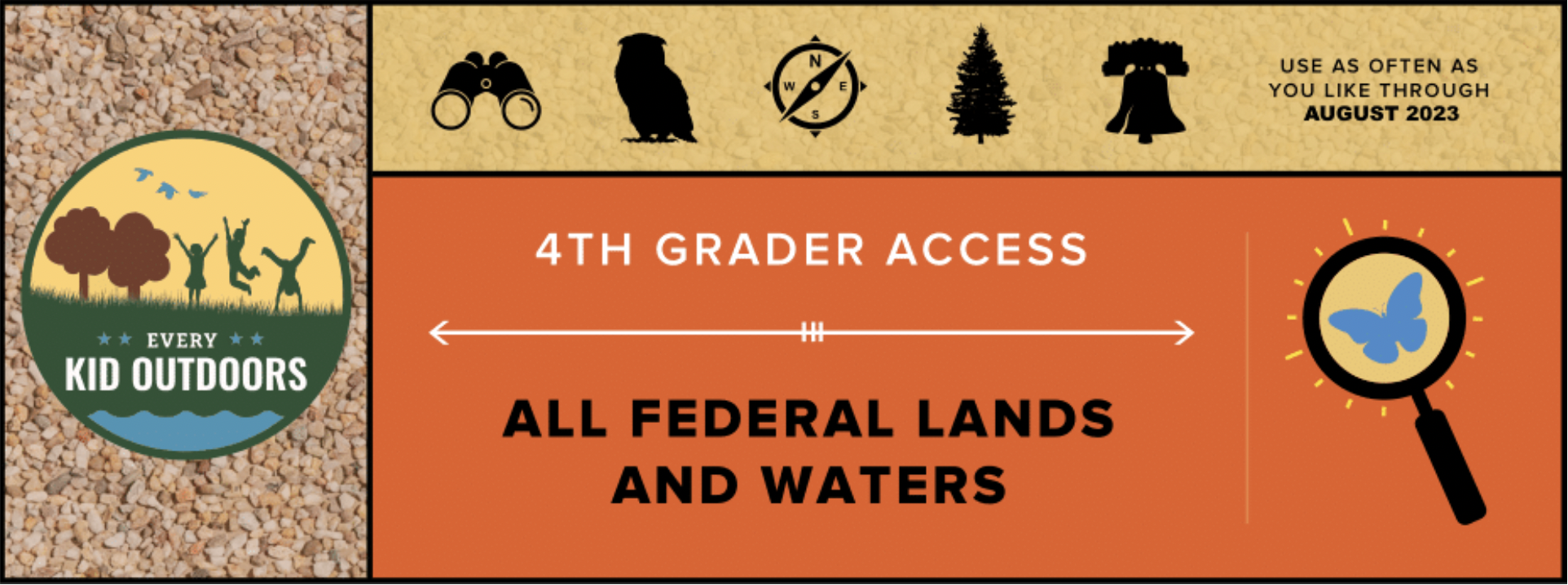 every kid outdoors - 4th grade national park access