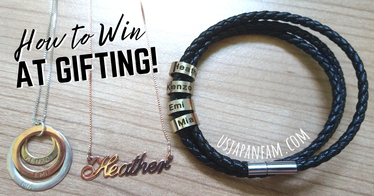US Japan Fam's How to Win at Gifting - Personalized Jewelry and Name Necklaces by oNecklace