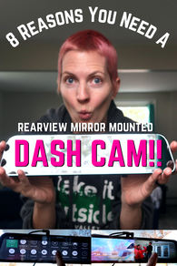 8 REASONS YOU NEED A DASH CAM - US Japan Fam reviews Carchet T12 Rearview Mirror Mounted Dash Cam