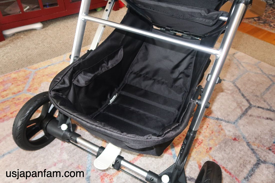 US Japan Fam reviews Mockingbird stroller - with massive 25-pound load max basket!