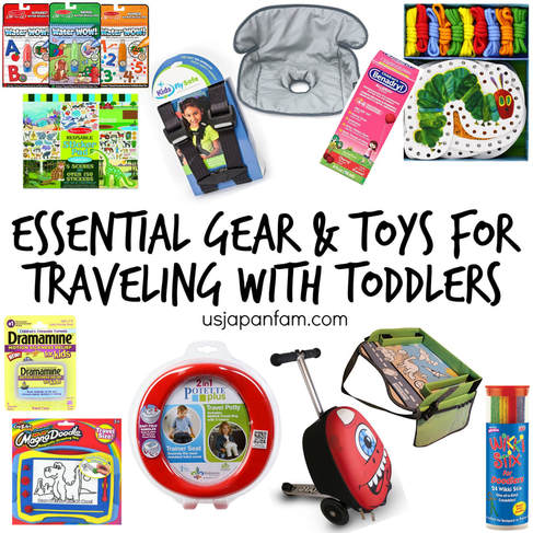 US Japan Fam's favorite gear and toys for traveling with toddlers!!