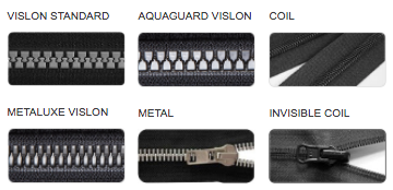 Types of zippers that work with Kokoala coat extensions