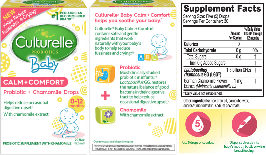 Culturelle Baby Calm + Comfort Probiotic with Chamomile Drops