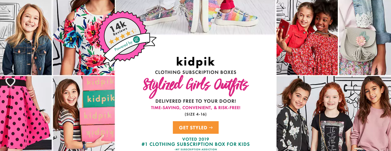 kidpik clothing subscription boxes for girls!