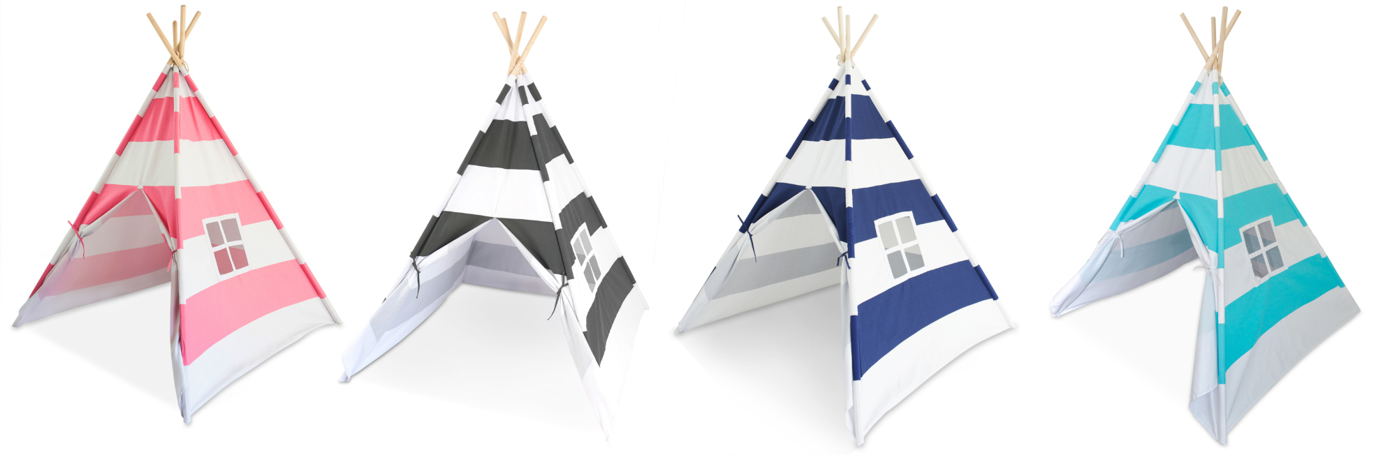 US Japan Fam reviews and loves Tiny Hideaways Teepee Tent - they come in 4 color options!