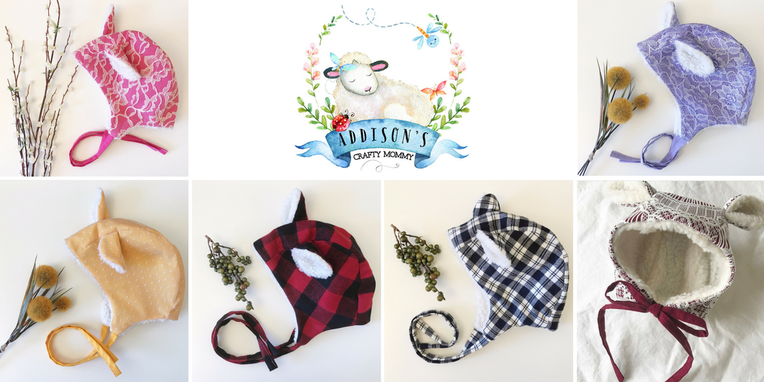Win a handmade bonnet from Addison's Crafty Mommy on Etsy in US Japan Fam's $600 value Toddler Fall Faves Giveaway!