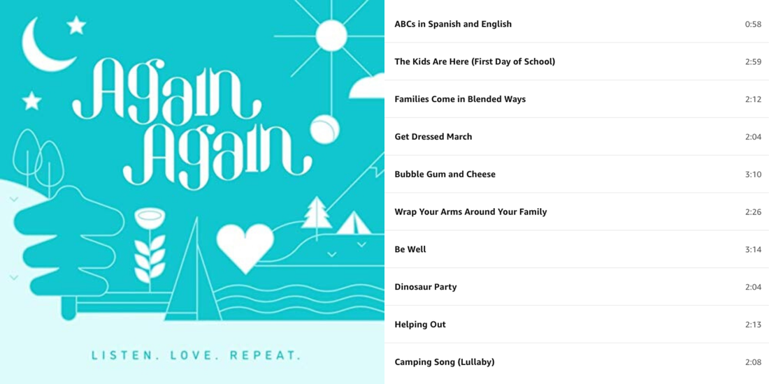 US Japan Fam's 2019 Holiday Gift Guide Giveaway - Listen Love Repeat children's music by Again Again