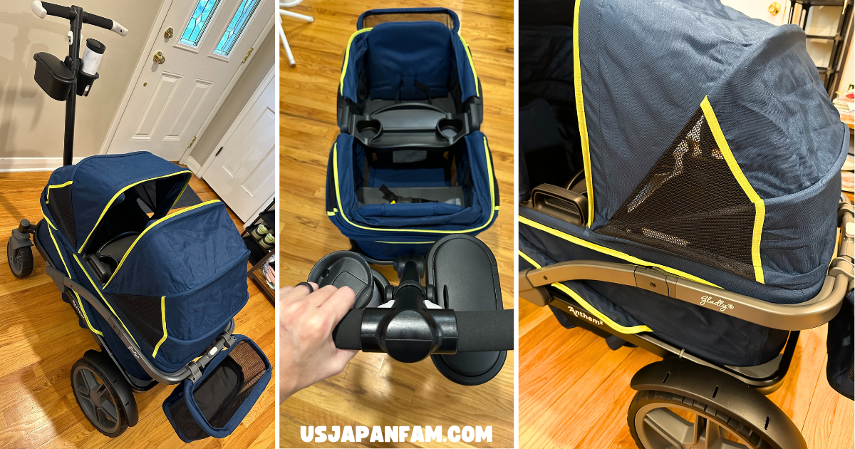 US Japan Fam - Gladly Family Anthem2 Wagon Stroller Review - closer look