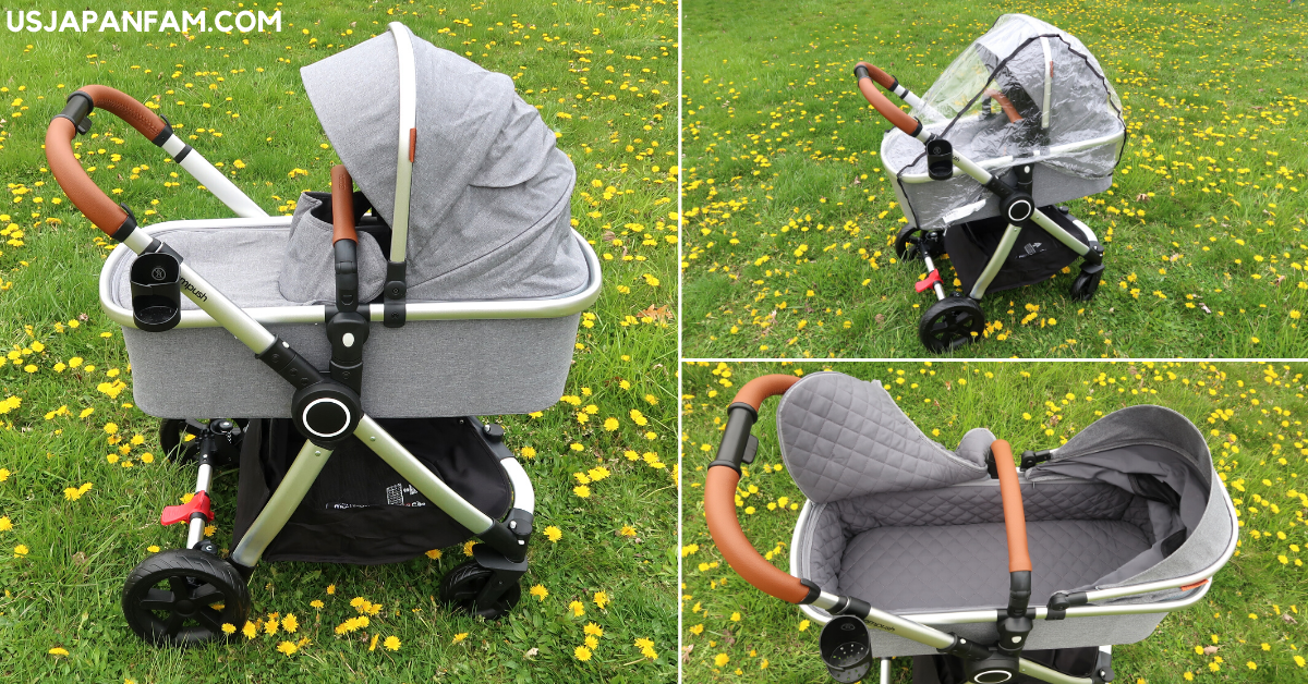 US Japan Fam Mompush Ultimate 2 Stroller Review - infant ready stroller bassinet