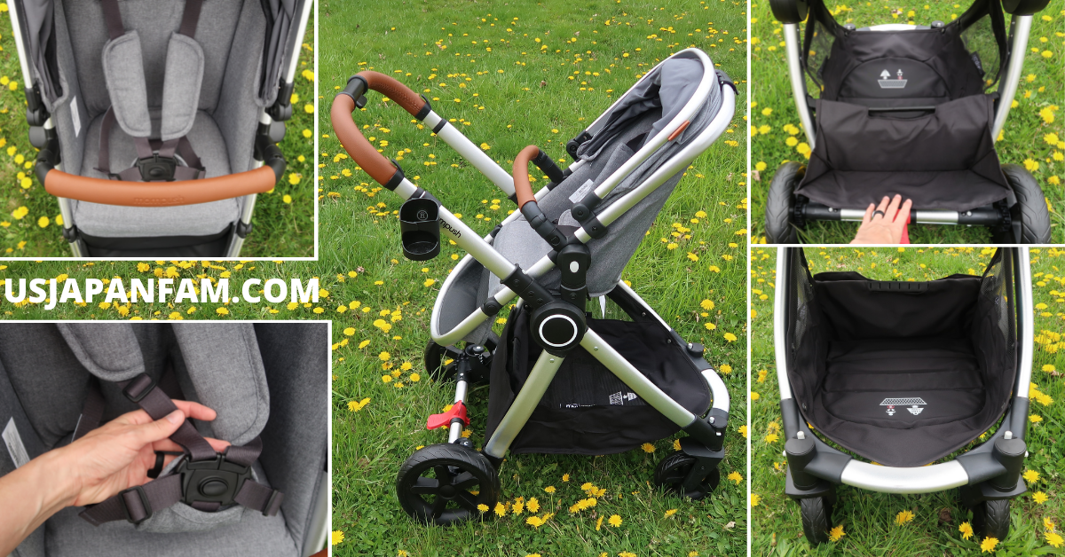 US Japan Fam Mompush Ultimate 2 Stroller Review - toddler seat features 2