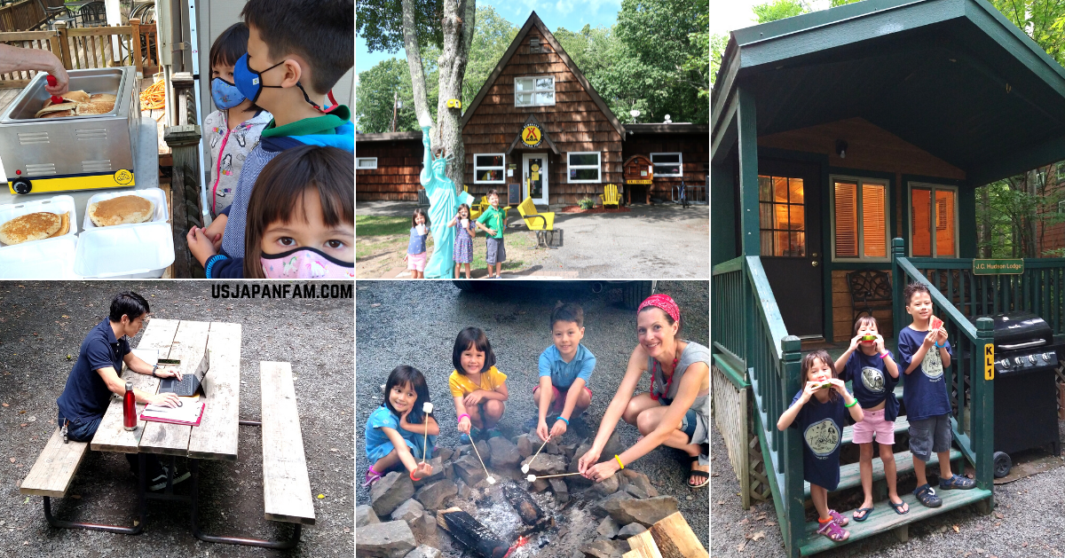 US Japan Fam reviews KOA Newburgh - family camping and glamping with kids