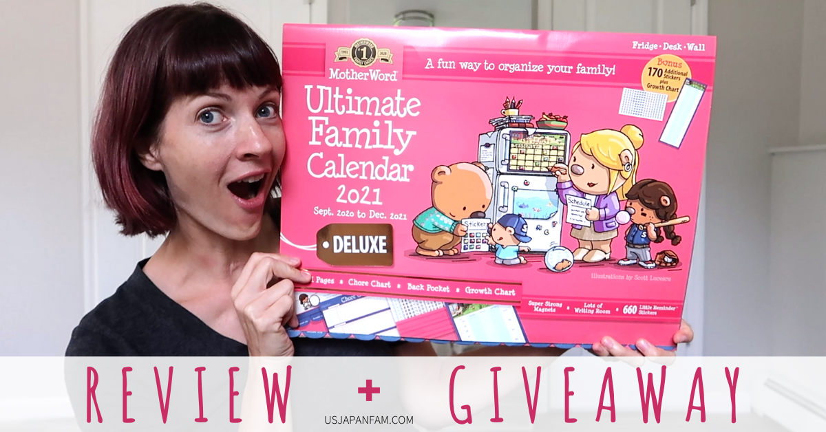 US Japan Fam reviews Mead MotherLoad Deluxe Magnetic Monthly Family Calendar