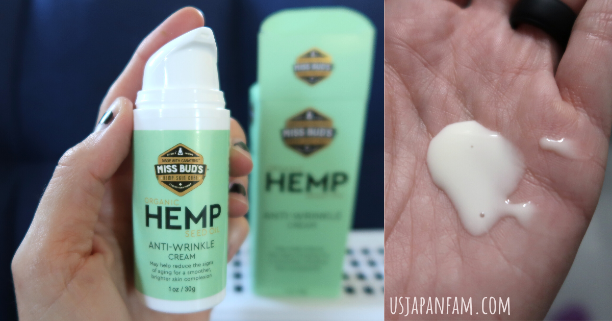 US Japan Fam reviews Miss Bud's Hemp Oil Anti-Wrinkle Cream 