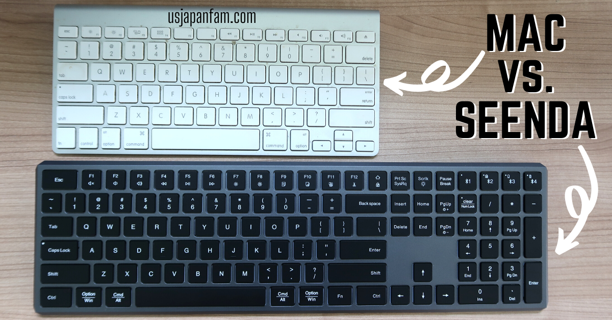 US Japan Fam reviews SEENDA's bluetooth wireless rechargeable 7-color backlit keyboard