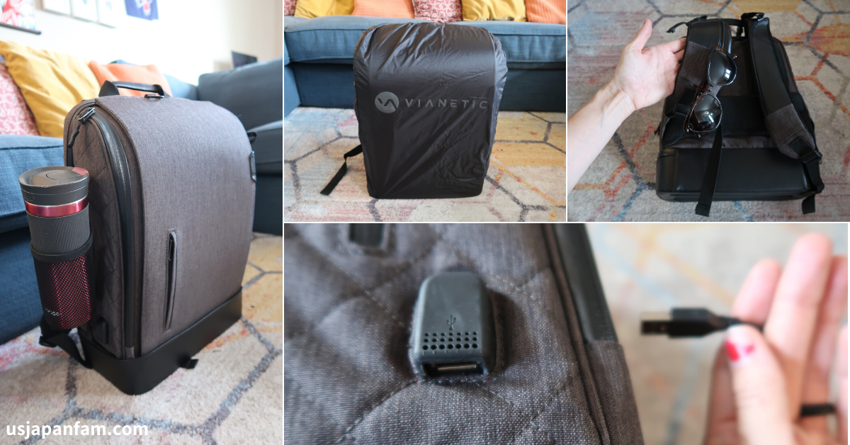 US Japan Fam reviews the BEST DIAPER BAG EVER - The Vianetic Diaper Backpack - 21+ features!!