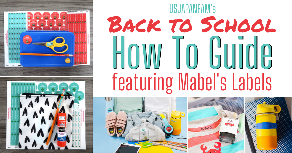 US Japan Fam's 2021 Back to School Shopping Guide featuring Mabel's Labels