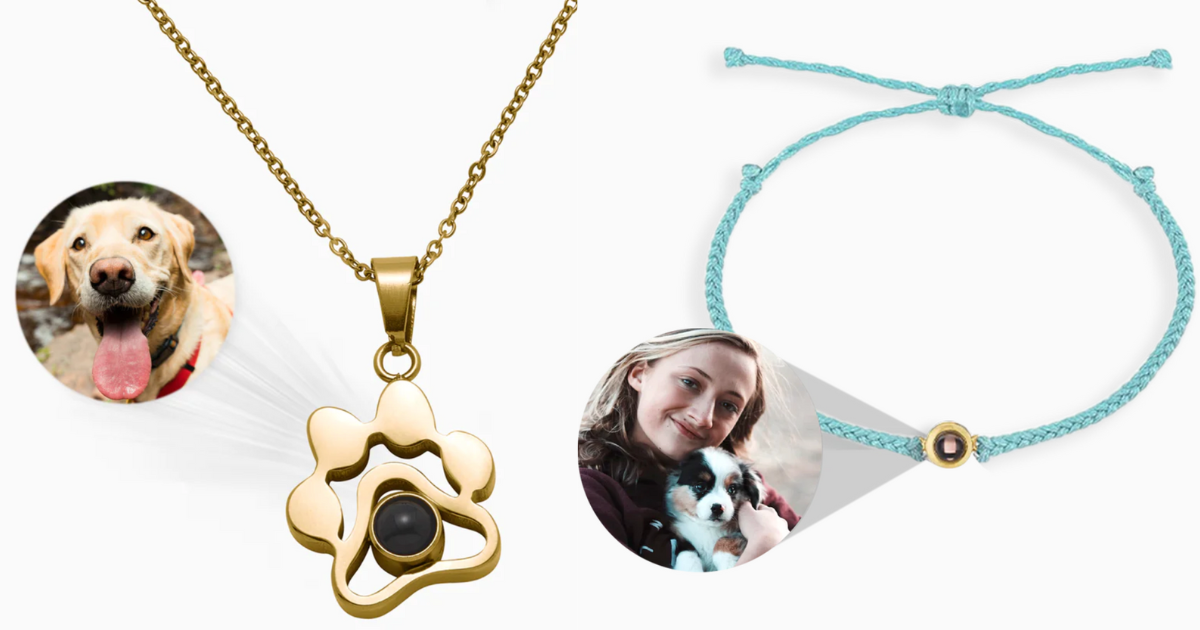 gifts for pet lovers - special moments photo jewelry from mint&lily