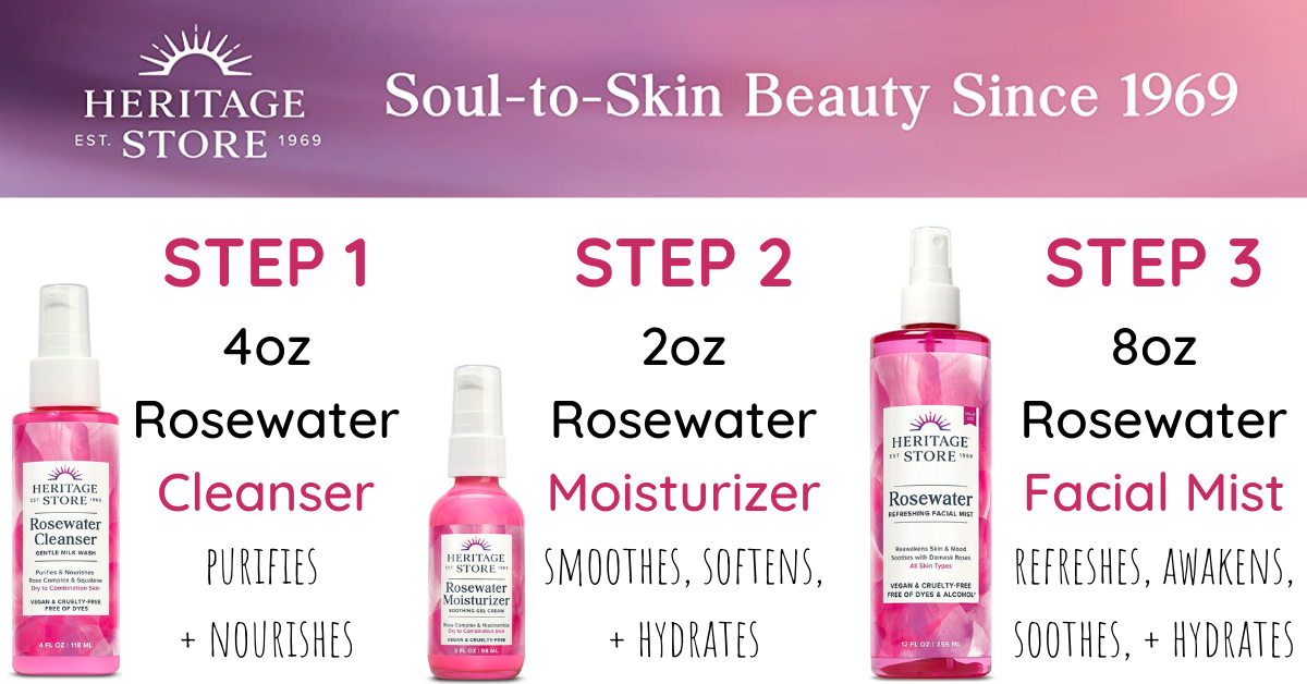 US Japan Fam Wellness Giveaway - Heritage Store Rosewater Beauty