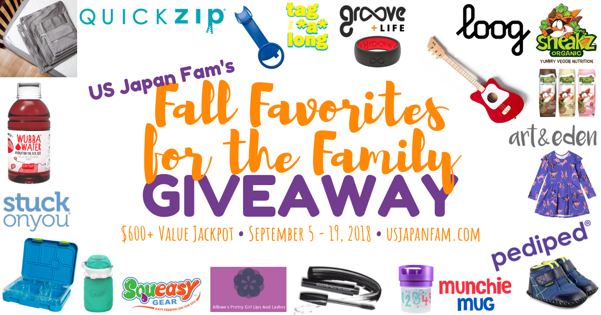 US Japan Fam's $600+ Value Fall Favorites for the Family Giveaway