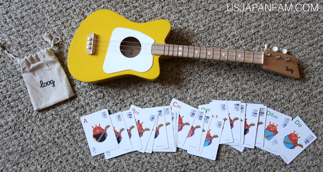 US Japan Fam reviews Loog Mini Guitar - a child's best first instrument