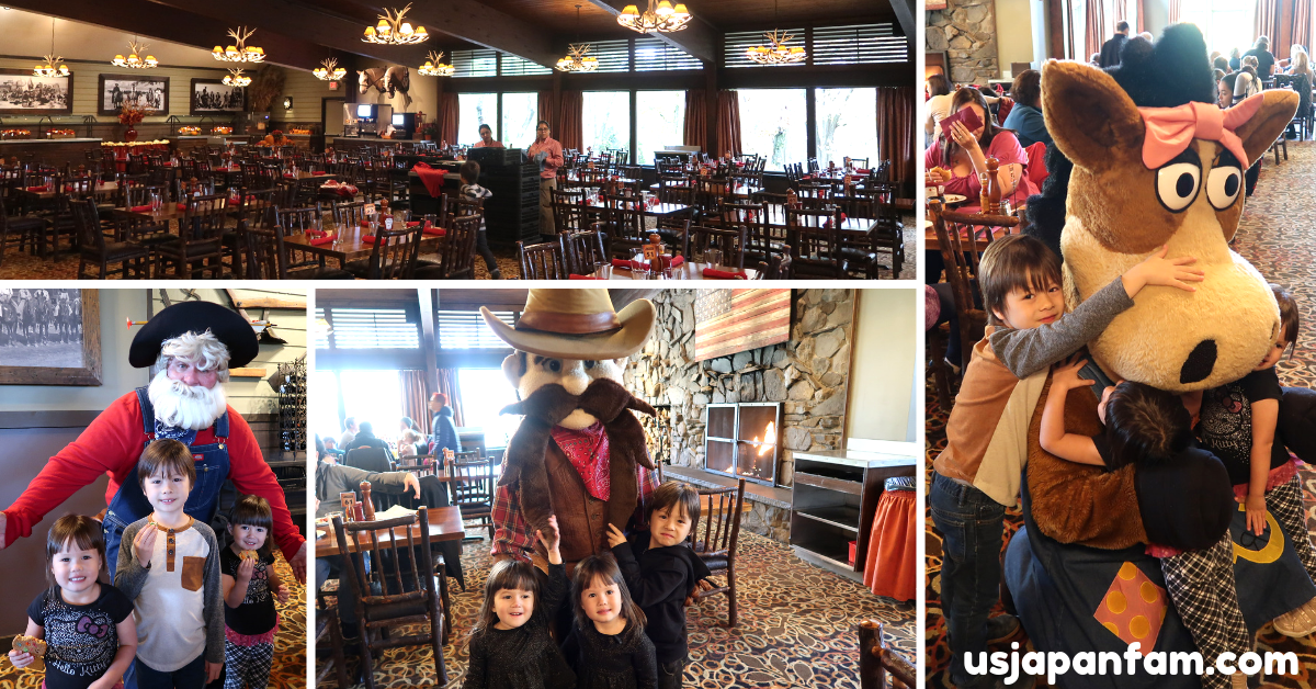 US Japan Fam reviews the family-friendly all-inclusive resort Rocking Horse Ranch near NYC - fun dining with character meet & greets!
