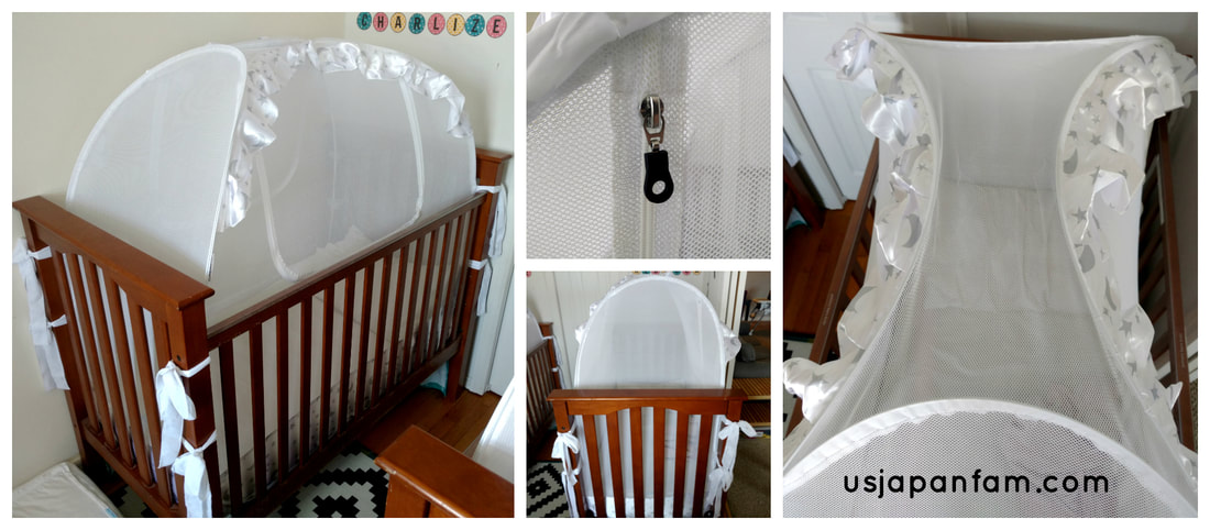 US Japan Fam reviews the Baby Crib Safety Net crib tent