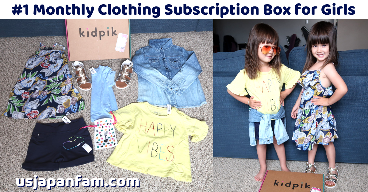 US Japan Fam reviews kidpik - voted best monthly clothing subscription box for girls