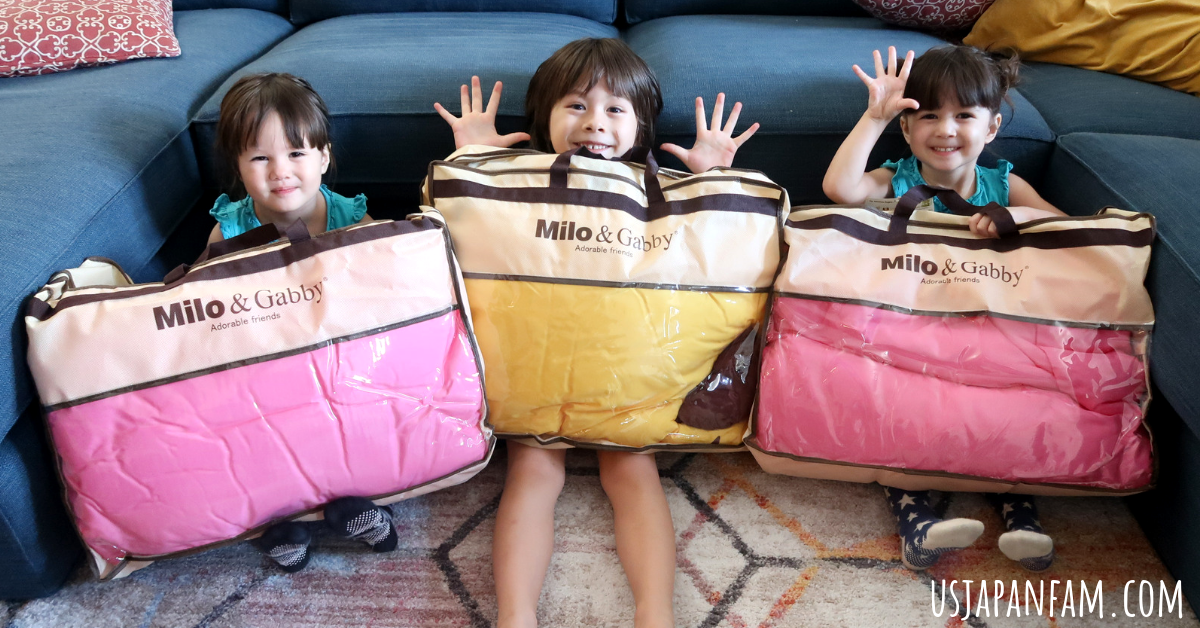 US Japan Fam review of Milo & Gabby 3D Animal Blankets & $150 Credit Giveaway to JoliMoli