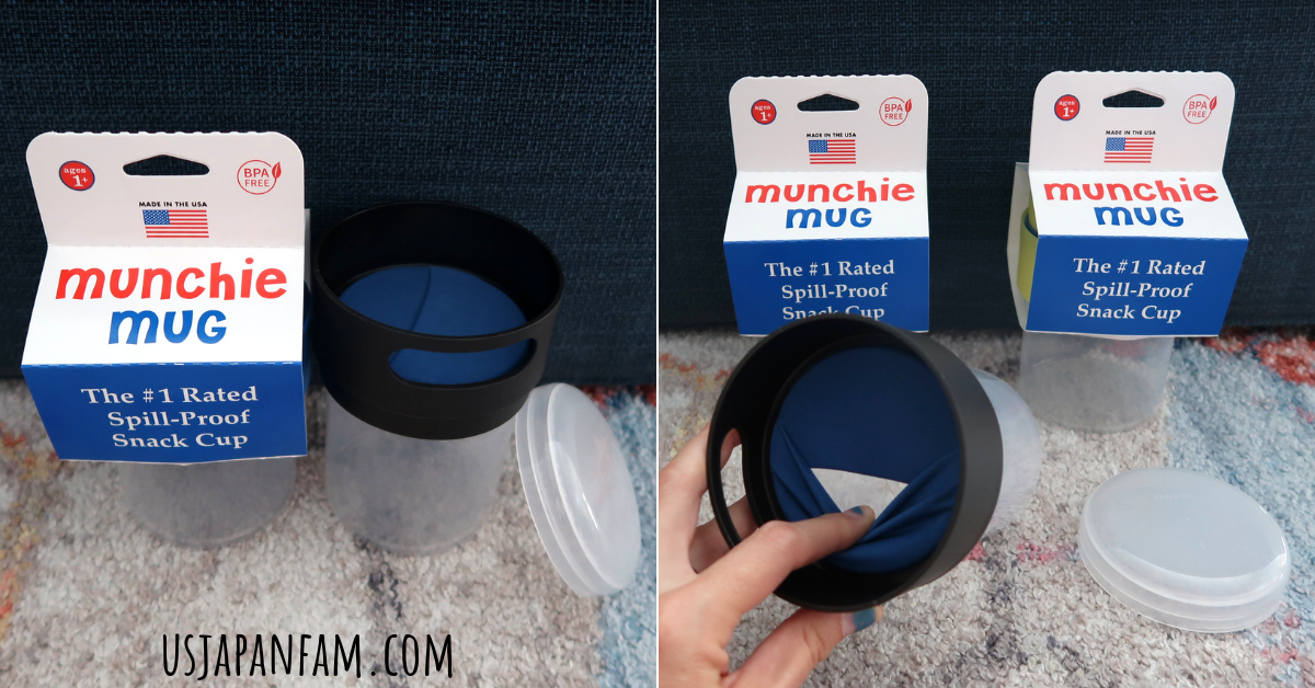 US Japan Fam reviews the spill-proof shake-proof Munchie Mug Snack Cup