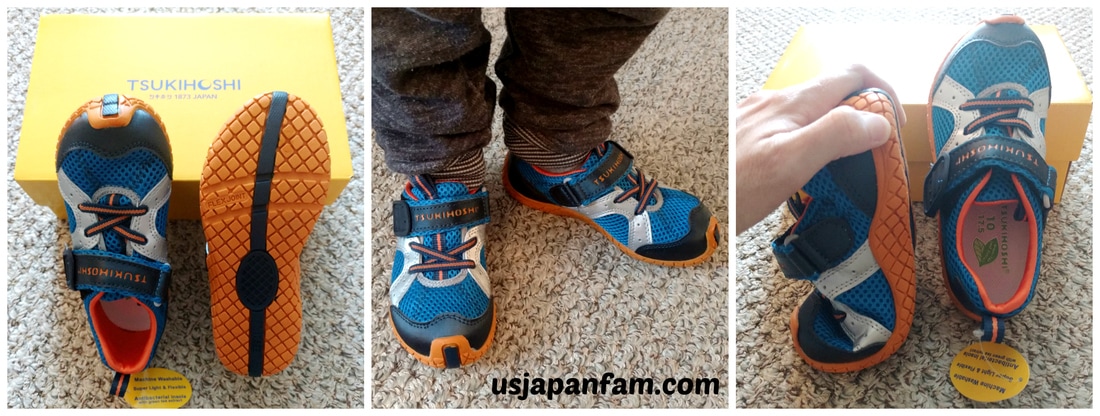 US Japan Fam reviews Tsukihoshi's Marina kids shoes.